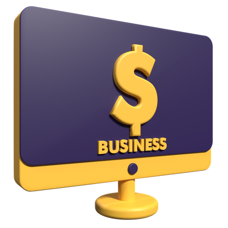 Digital Business 3D Icon