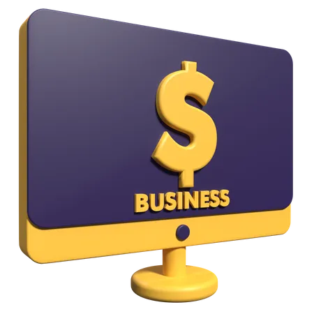 Digital Business 3D Icon