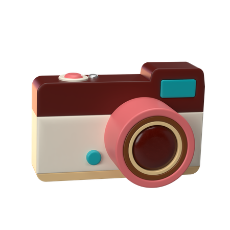 デジタルカメラ  3D Icon