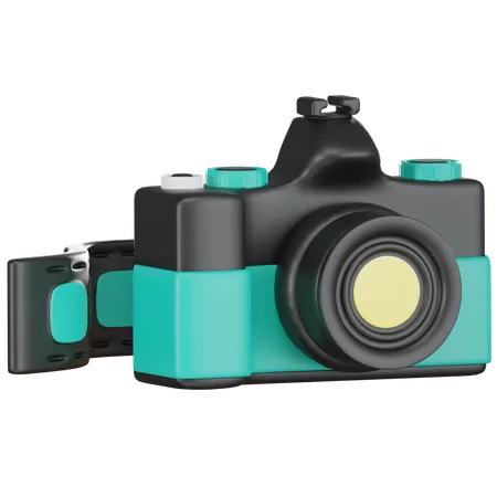 Digital Camera And Film  3D Icon