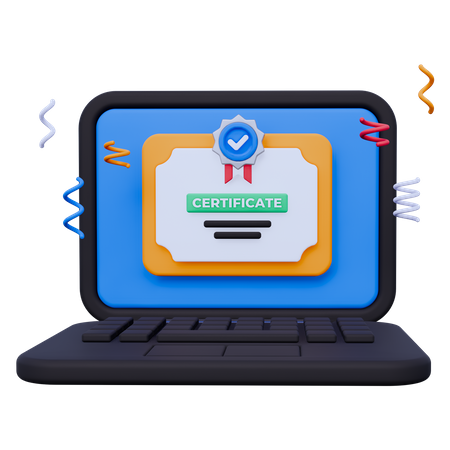 Digital Certificate  3D Icon