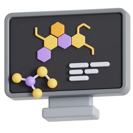 Digital Chemistry 3D Icon