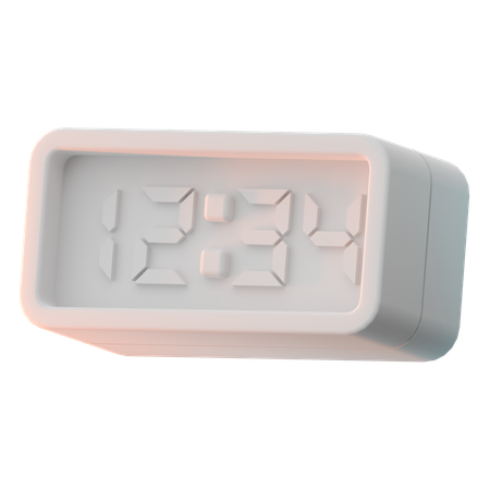 Digital Clock  3D Icon