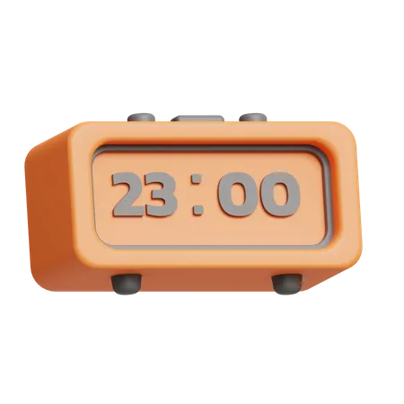 Digital Clock  3D Icon