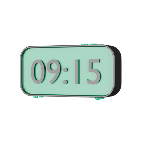 Digital Clock  3D Icon