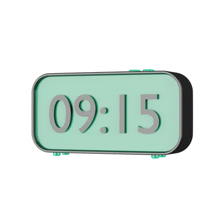 Digital Clock  3D Icon