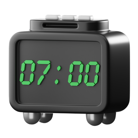 Digital Clock  3D Icon