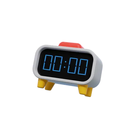 Digital Clock  3D Icon