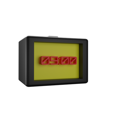 Digital Clock  3D Icon