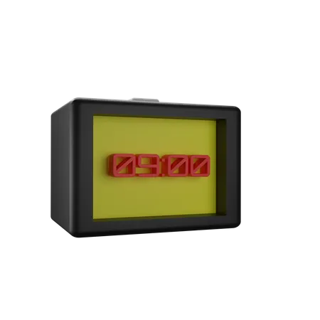 Digital Clock  3D Icon