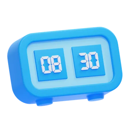 Digital Clock  3D Icon