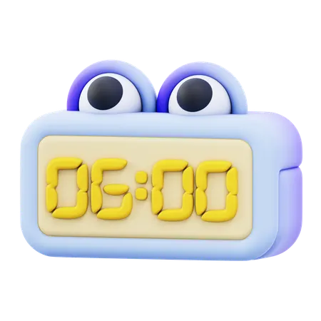 Digital Clock  3D Icon