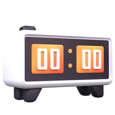 Digital Clock  3D Icon