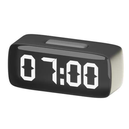 Digital Clock  3D Icon