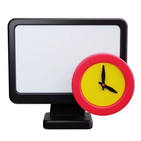 Digital Clock  3D Icon