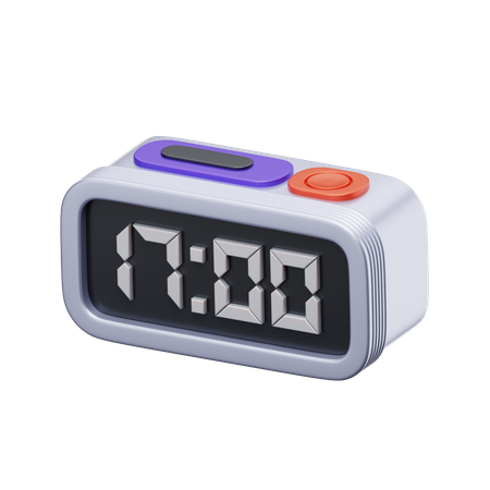 Digital Clock  3D Icon