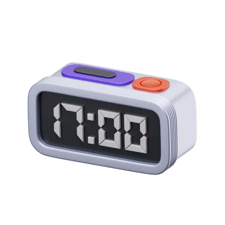 Digital Clock  3D Icon