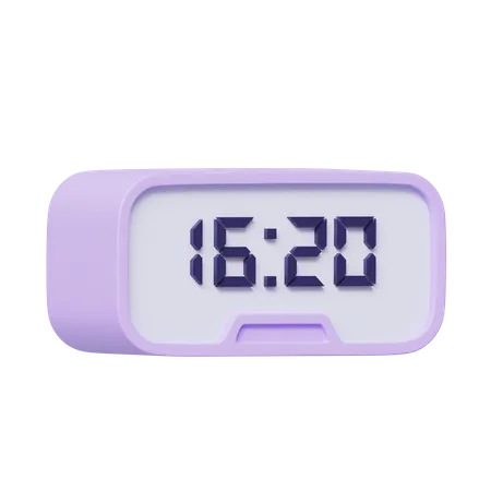 Digital Clock  3D Icon