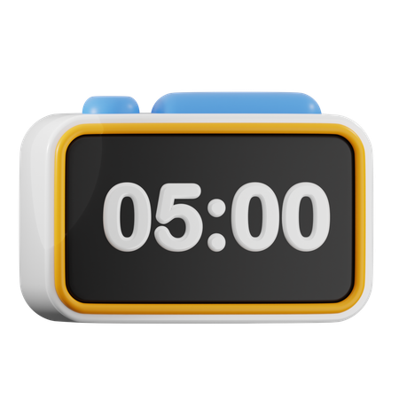 Digital clock  3D Icon