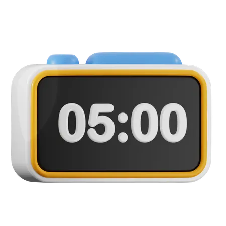 Digital clock  3D Icon