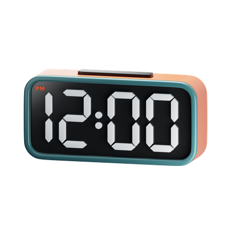 Digital clock  3D Icon