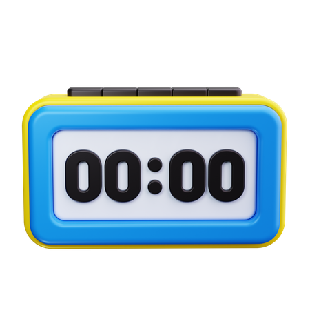 Digital Clock  3D Icon