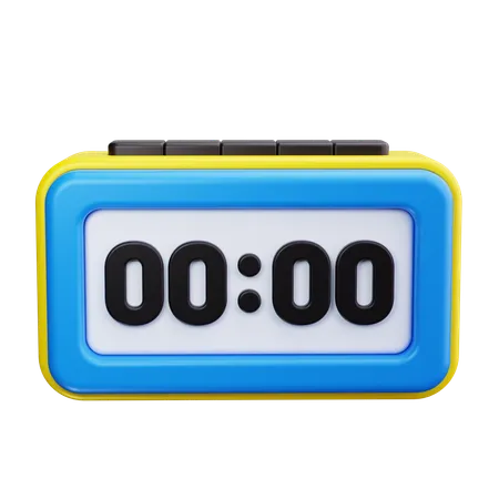 Digital Clock  3D Icon