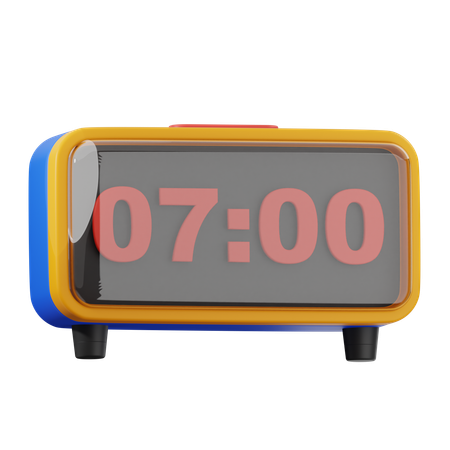 Digital Clock  3D Icon