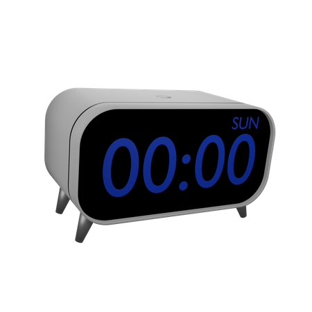 Digital Clock  3D Icon