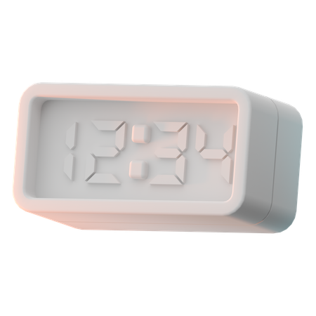 Digital Clock  3D Icon