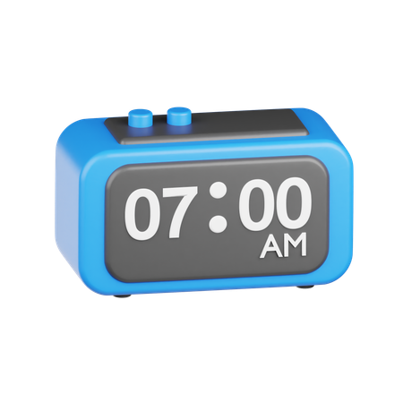 Digital Clock  3D Icon