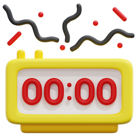 Digital clock  3D Icon
