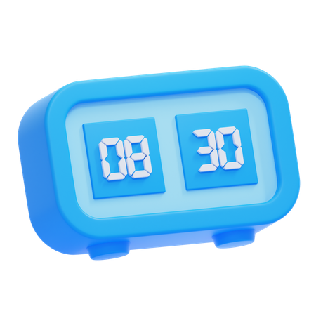 Digital Clock  3D Icon