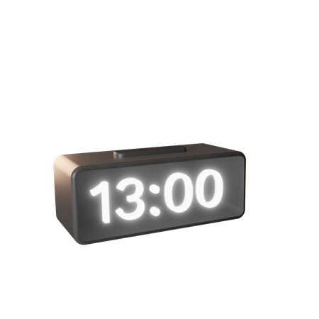 Digital Clock  3D Illustration