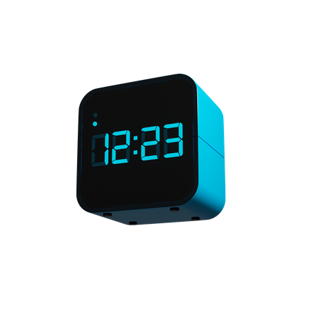 Digital Clock  3D Illustration