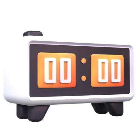 Digital Clock 3D Icon