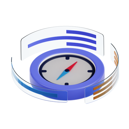 Digital Compass  3D Icon