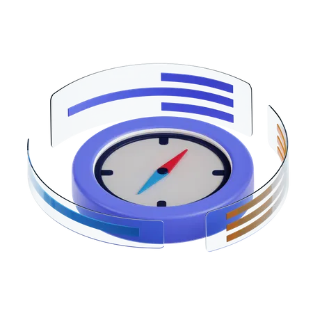 Digital Compass  3D Icon