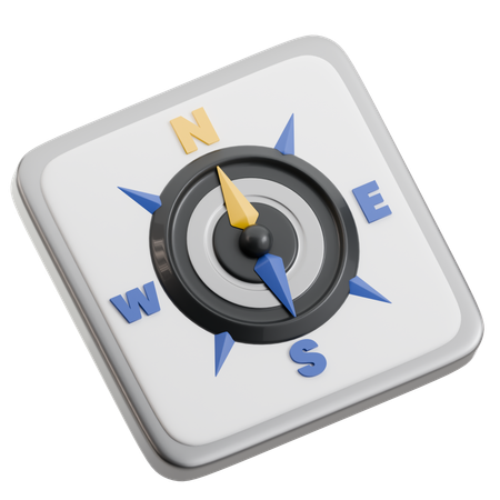 Digital Compass Navigation  3D Icon