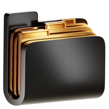 A Folder Shaped Icon Representing The Concept Of Organizing And Storing Digital Content Within Directories 3D Icon