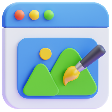 Digital creative  3D Icon