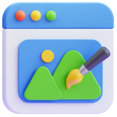 Digital creative  3D Icon
