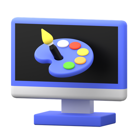 Digital Creativity  3D Icon