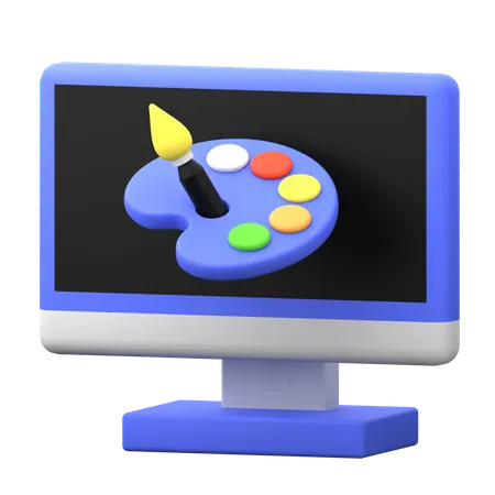 Digital Creativity  3D Icon