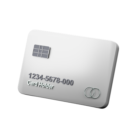 Digital Credit Card Cashless Payment  3D Icon