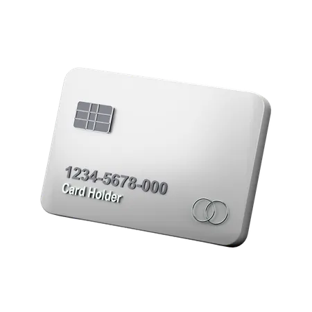Digital Credit Card Cashless Payment  3D Icon