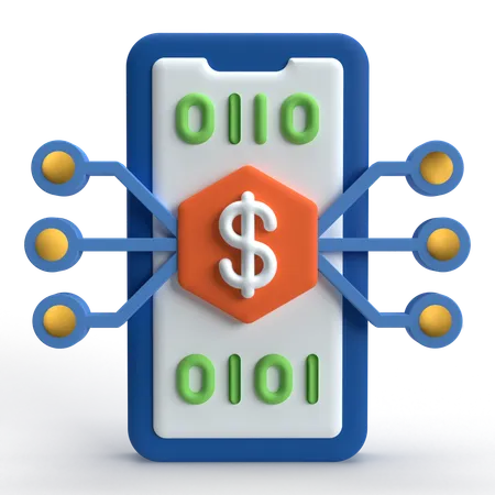 Digital Currency  3D Icon