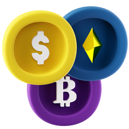 Digital Currency  3D Icon