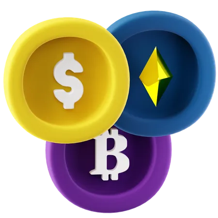 Digital Currency  3D Icon