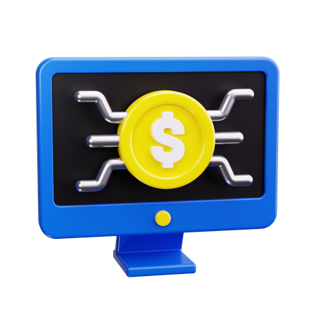 Digital Currency  3D Icon